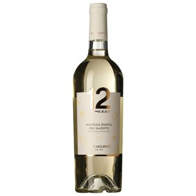 12 E Mezzo Malvasia Bianco Del Salento I.G.T., 0,75 l 12 E Mezzo Malvasia Bianco Del Salento I.G.T., 0,75 l