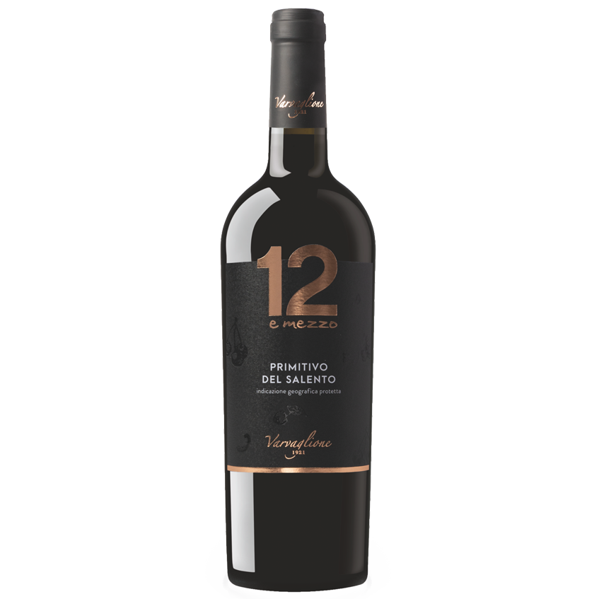 12 E Mezzo Primitivo Del Salento I.G.T., 0,75 l 12 E Mezzo Primitivo Del Salento I.G.T., 0,75 l