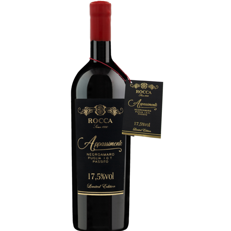 ROCCA APPASSIMENTO NEGROAMARO PASSITO PUGLIA I.G.T., 0,75 l ROCCA APPASSIMENTO NEGROAMARO PASSITO PUGLIA I.G.T., 0,75 l