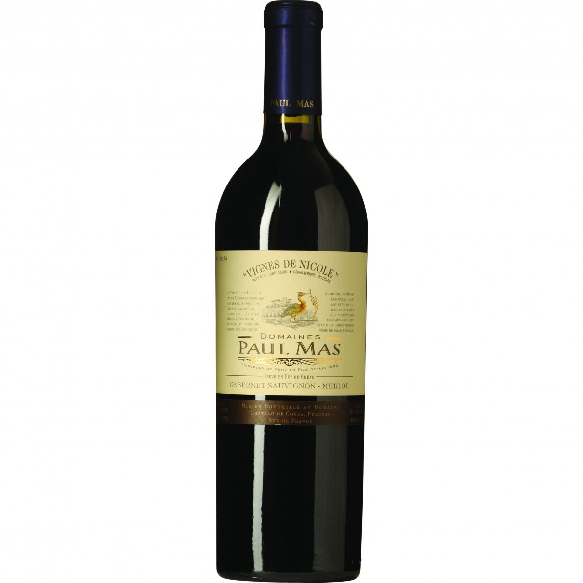 Paul Mas Vigne De Nicole Cabernet Sauvignon Merlot Vin De Pays, 0,75 l