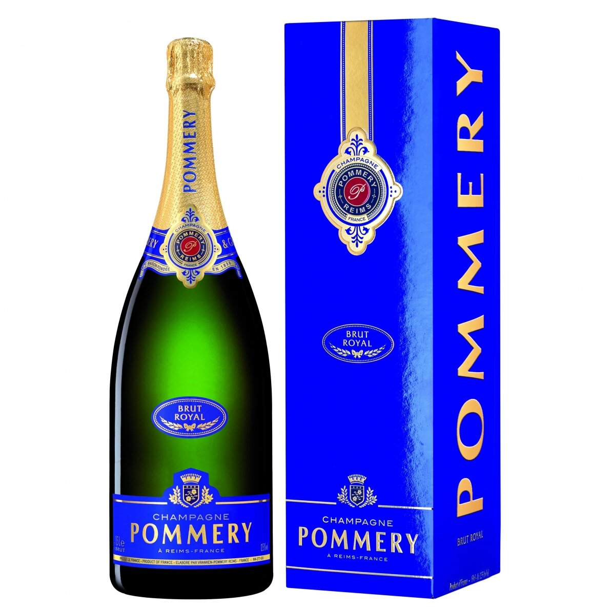 Pommery Champagne Brut Royal Magnum in Gift Box, 1,5 l Pommery Champagne Brut Royal Magnum in Gift Box, 1,5 l