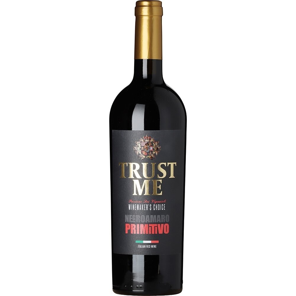 Trust Me Negroamaro Primitivo, 0,75 l Trust Me Negroamaro Primitivo, 0,75 l